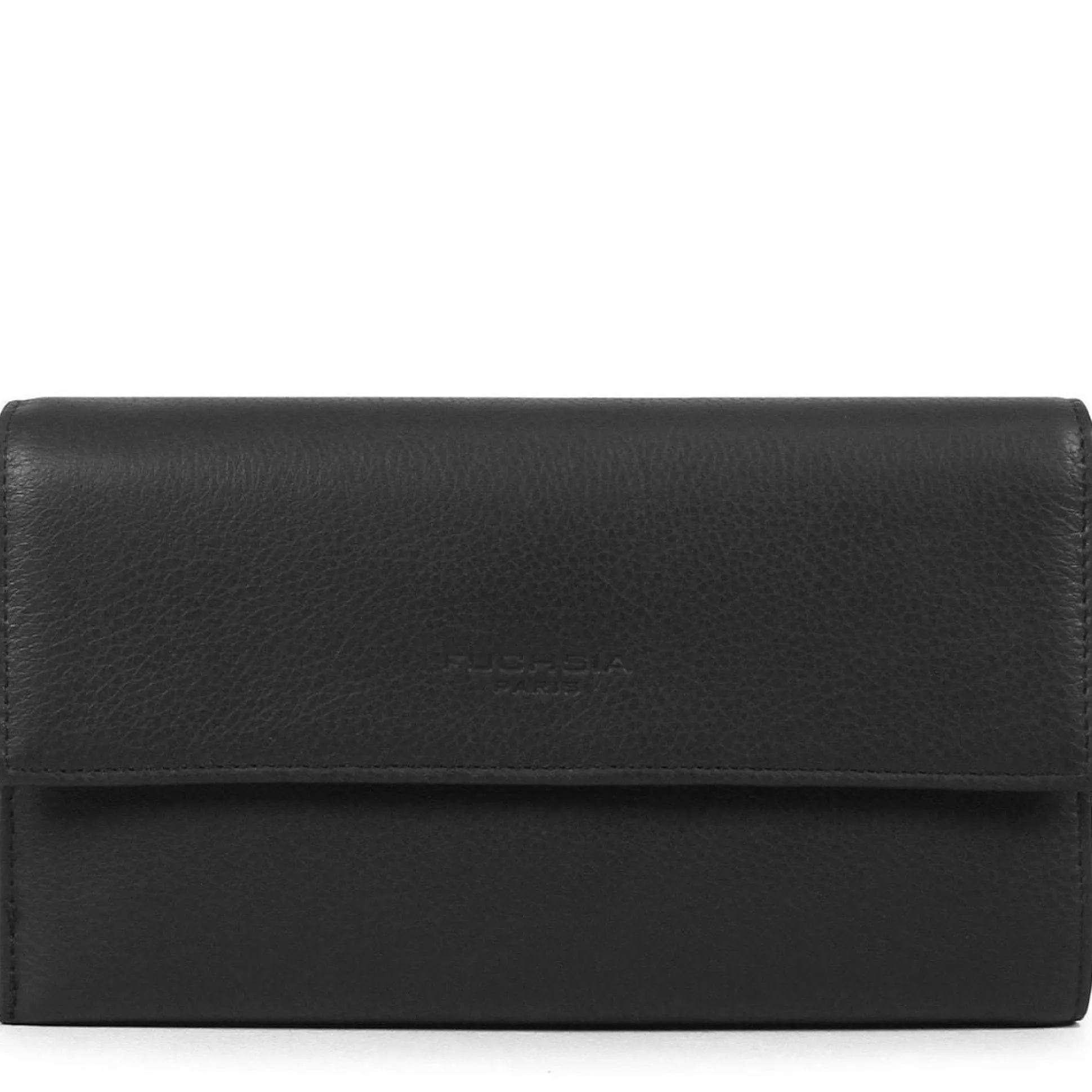 Fuchsia Compagnon a rabat cuir vachette Saxo*Femme Portefeuilles Femme
