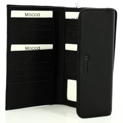 Mocca Compagnon a rabat Dana en cuir graine*Femme Portefeuilles Femme