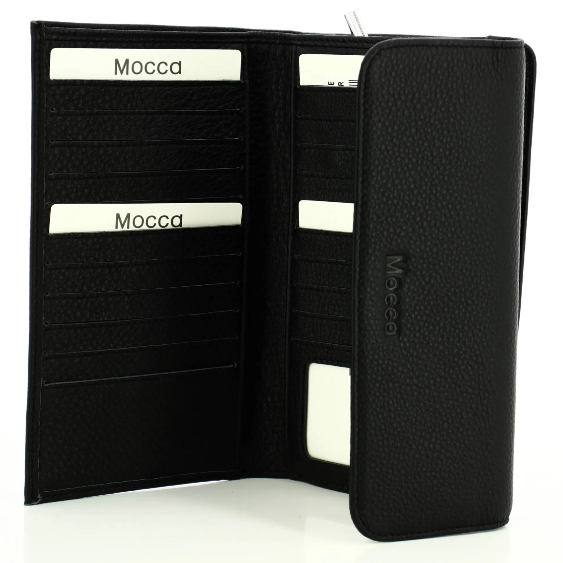 Mocca Compagnon a rabat Dana en cuir graine*Femme Portefeuilles Femme
