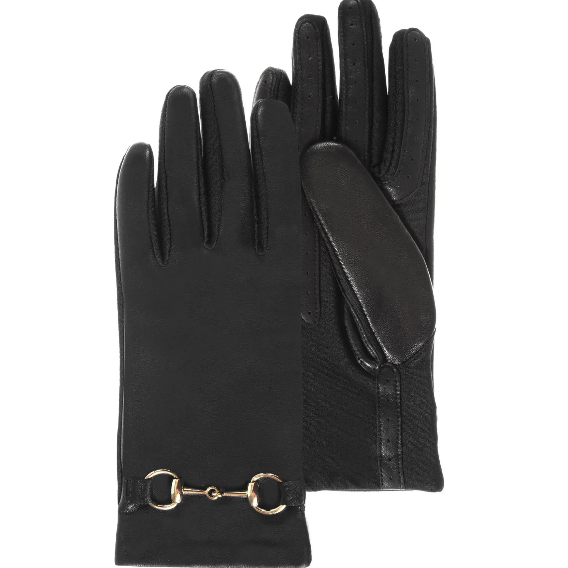 Isotoner Gants cuir et tissu detail mors Smartouch*Femme Gants Femme