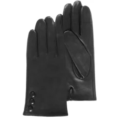 Isotoner Gants femme tactiles en cuir 3 boutons*Femme Gants Femme