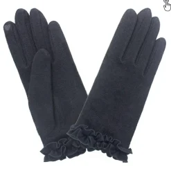 Glove Story Gants pour ecran tactile revers fronce*Femme Gants Femme