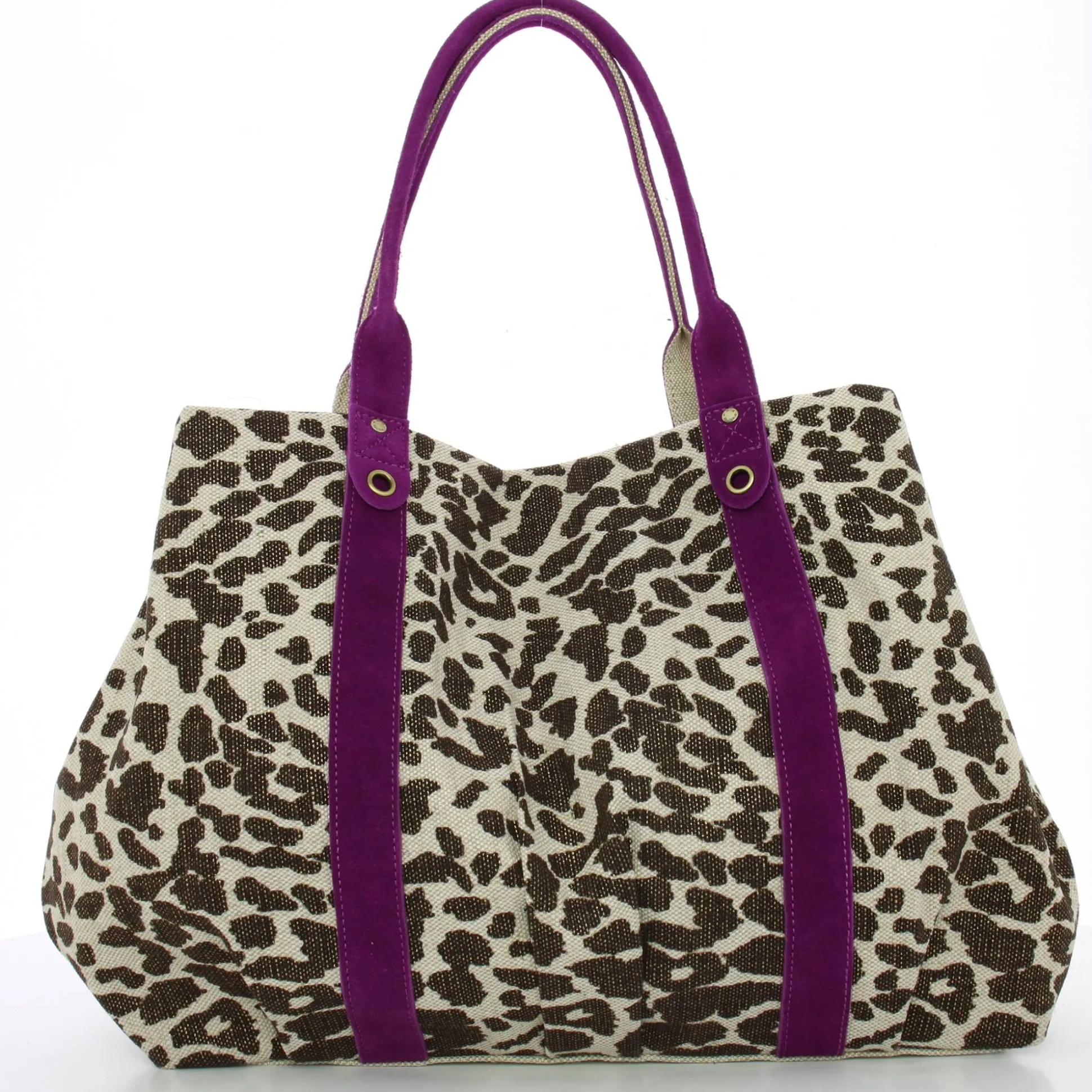 Mila Louise Grand cabas zippe Colette LP leopard*Femme Sacs Cabas