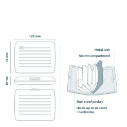 Ogon Grand porte-cartes Smart Case Large aluminium*Homme Porte-Cartes Homme