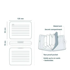 Ogon Grand porte-cartes Smart Case Large aluminium*Homme Porte-Cartes Homme