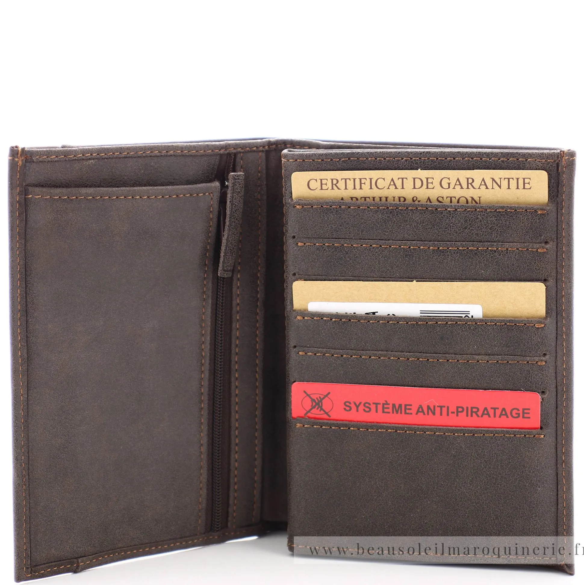 Arthur Aston Grand portefeuille (3 volets) Diego*Homme Portefeuilles Homme