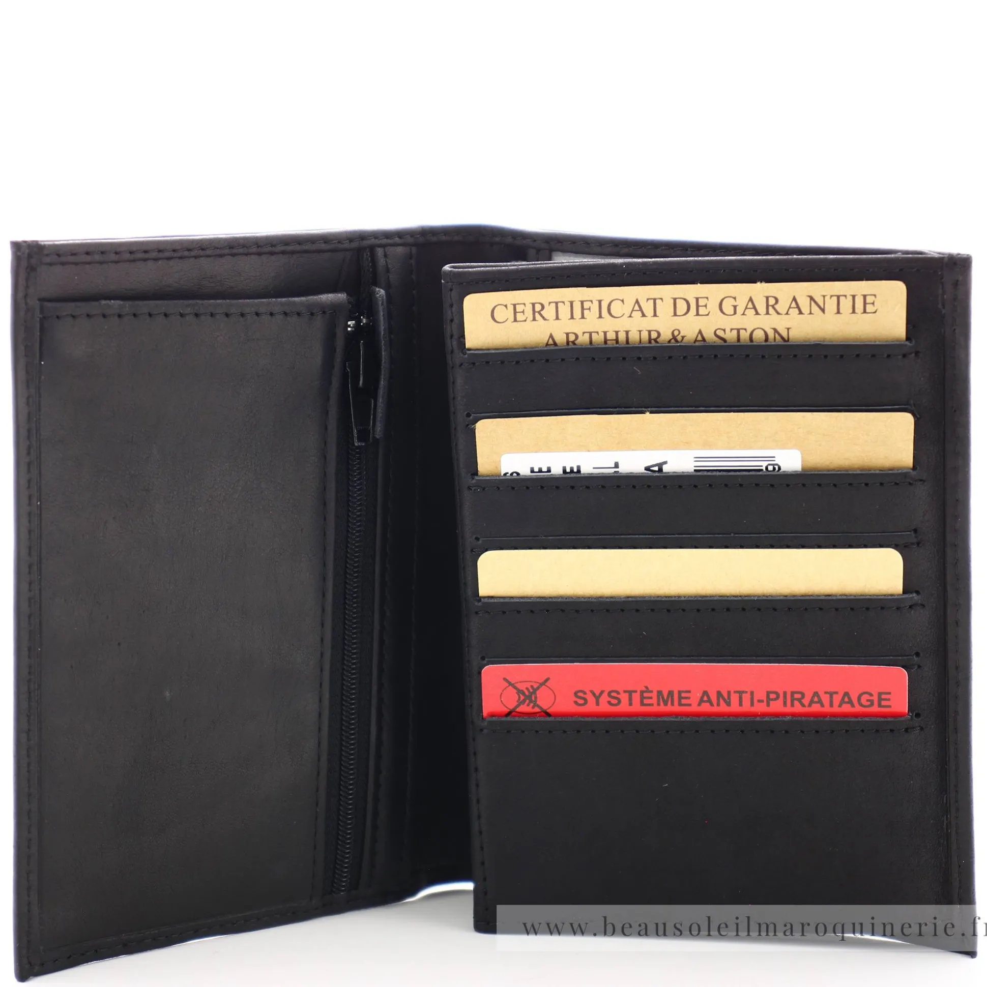 Arthur Aston Grand portefeuille cuir gras Louis*Homme Portefeuilles Homme