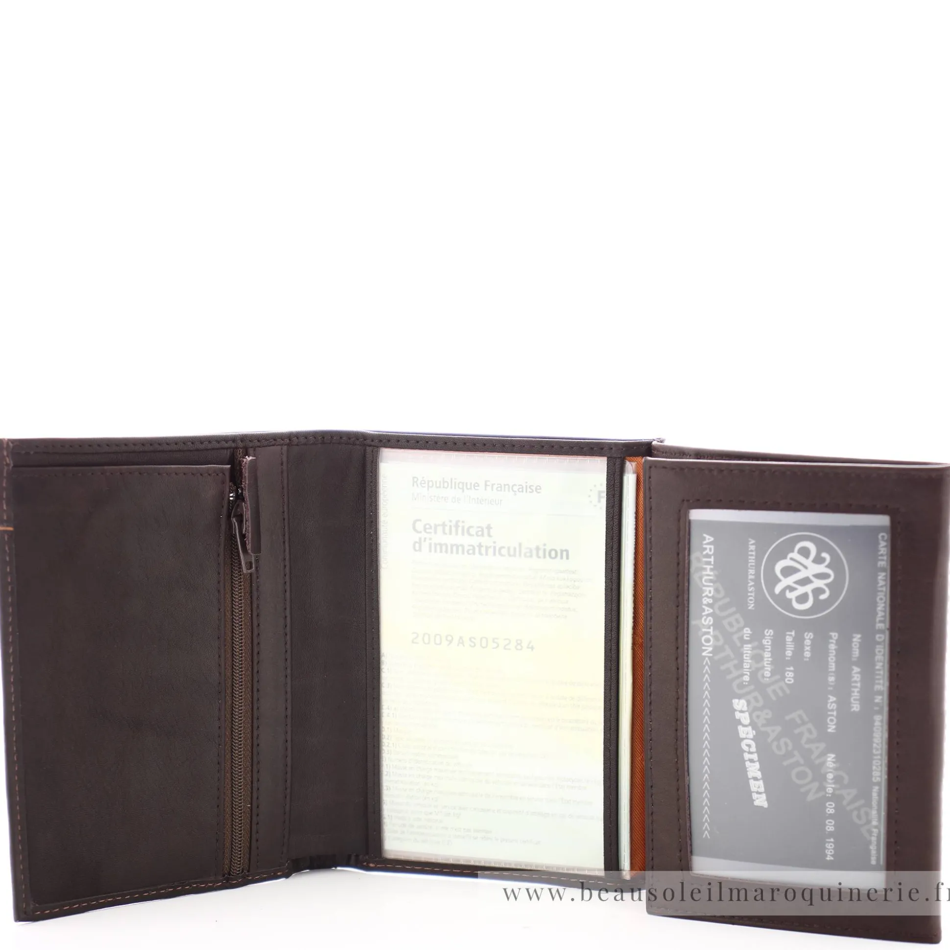 Arthur Aston Grand portefeuille homme en cuir plonge Ennis*Homme Portefeuilles Homme