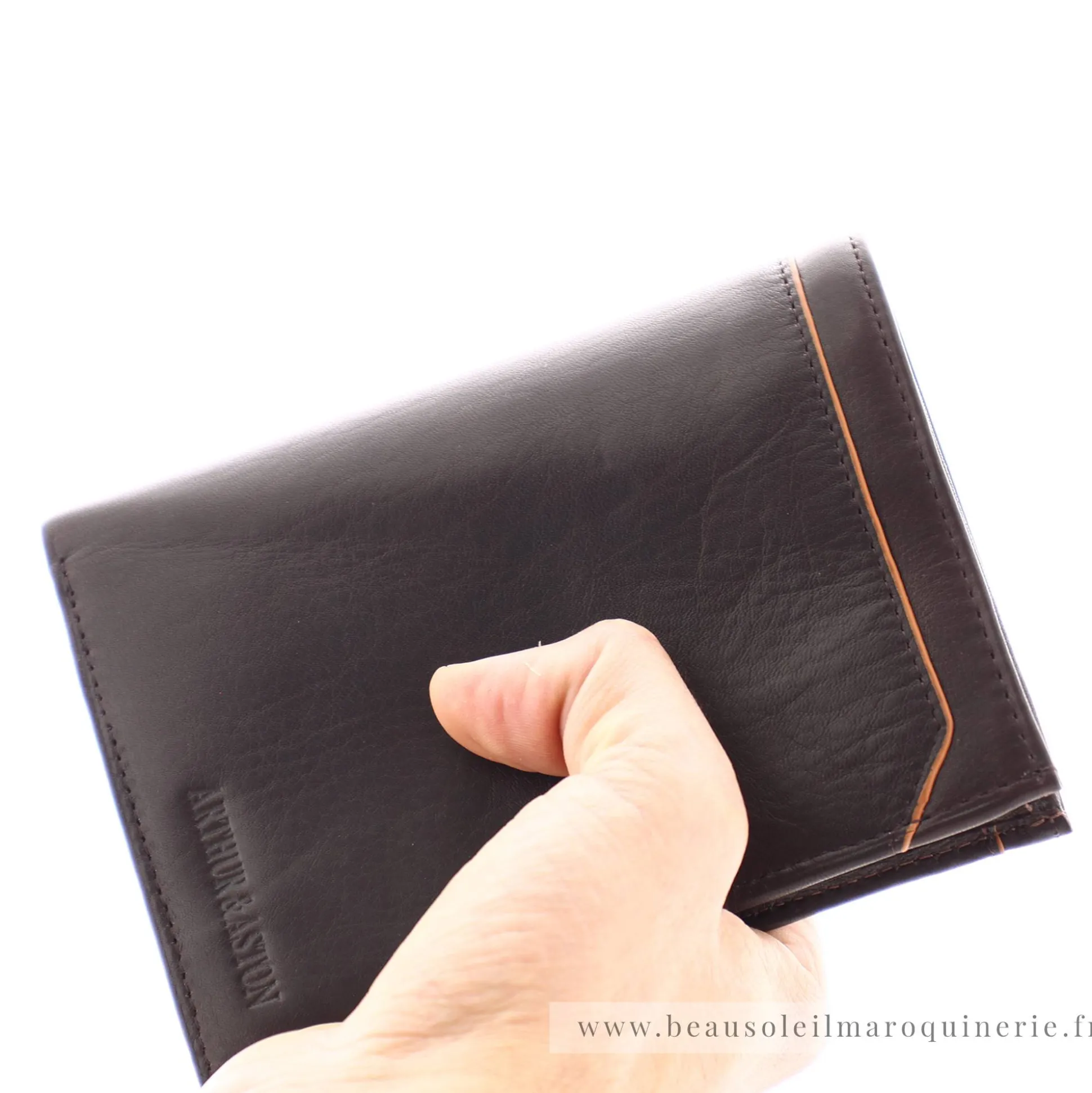 Arthur Aston Grand portefeuille homme en cuir plonge Ennis*Homme Portefeuilles Homme