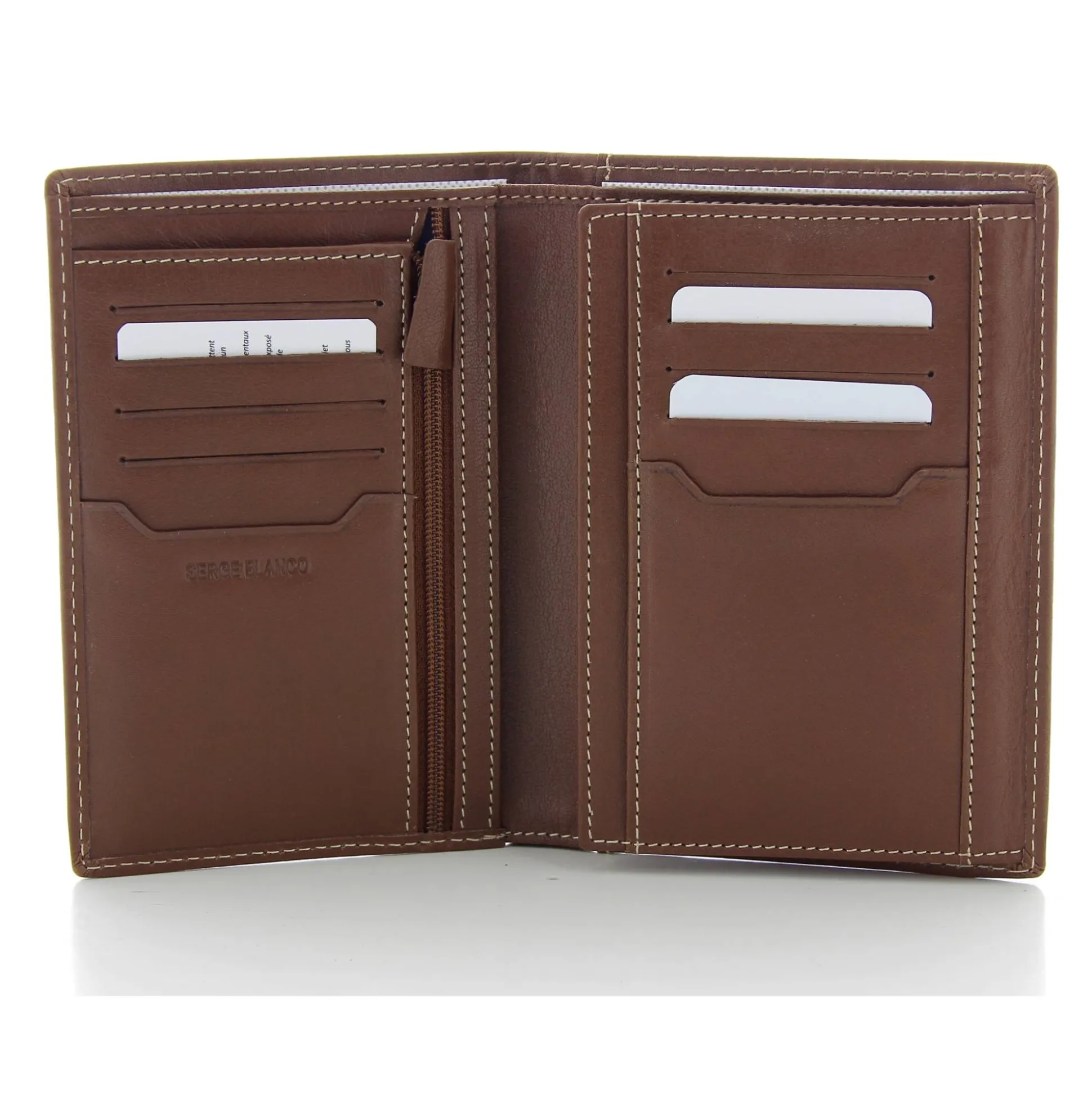 Serge Blanco Grand portefeuille homme Marfa en cuir*Homme Portefeuilles Homme