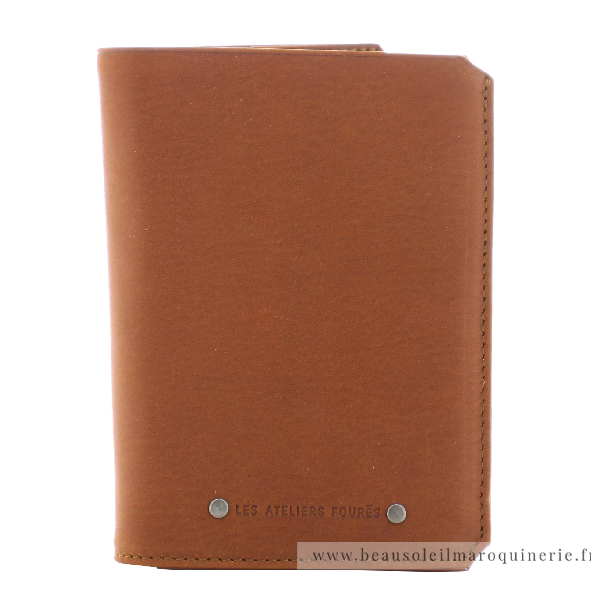 Les Ateliers Foures Grand portefeuille Promethee rabat cartes Baroudeur*Homme Portefeuilles Homme