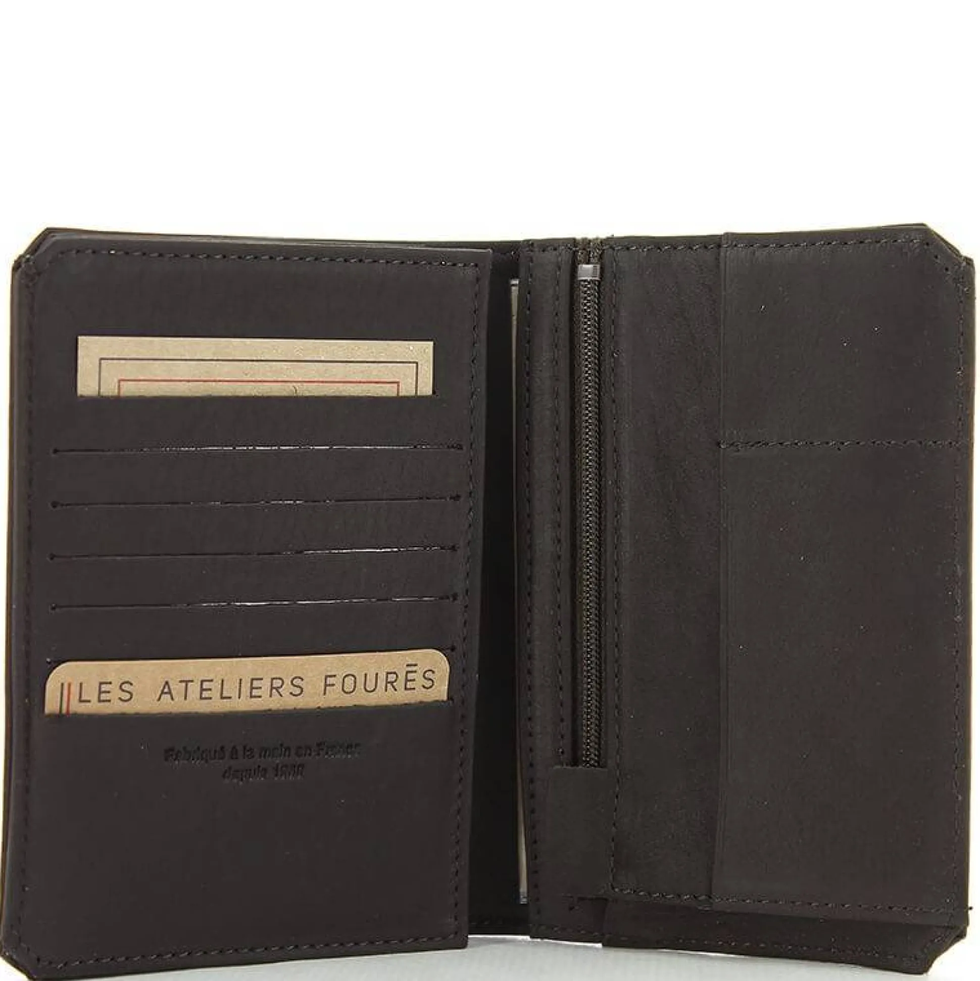 Les Ateliers Foures Grand portefeuille Promethee rabat cartes Baroudeur*Homme Portefeuilles Homme