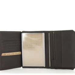 Les Ateliers Foures Grand portefeuille Promethee rabat cartes Baroudeur*Homme Portefeuilles Homme