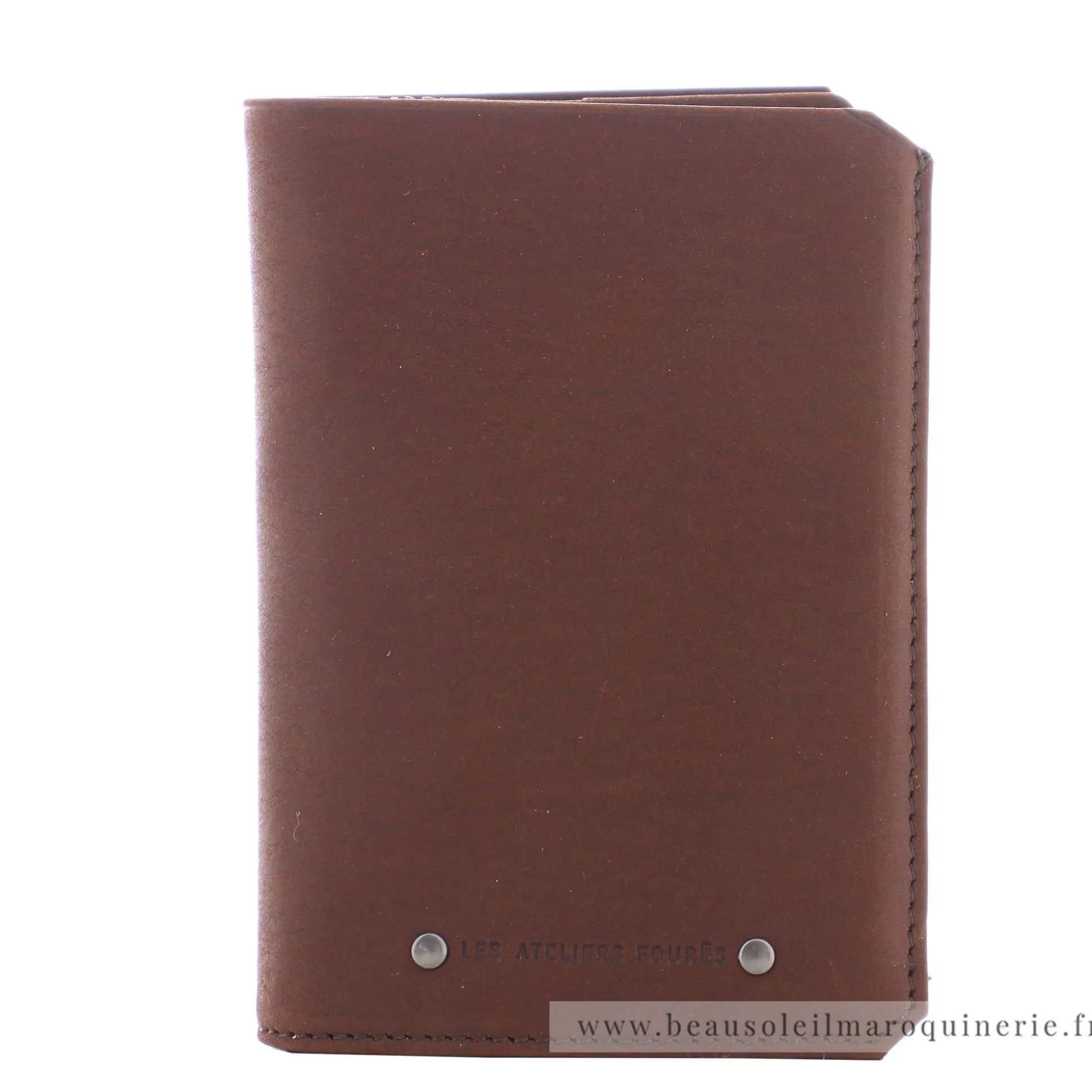 Les Ateliers Foures Grand portefeuille Promethee rabat cartes Baroudeur*Homme Portefeuilles Homme