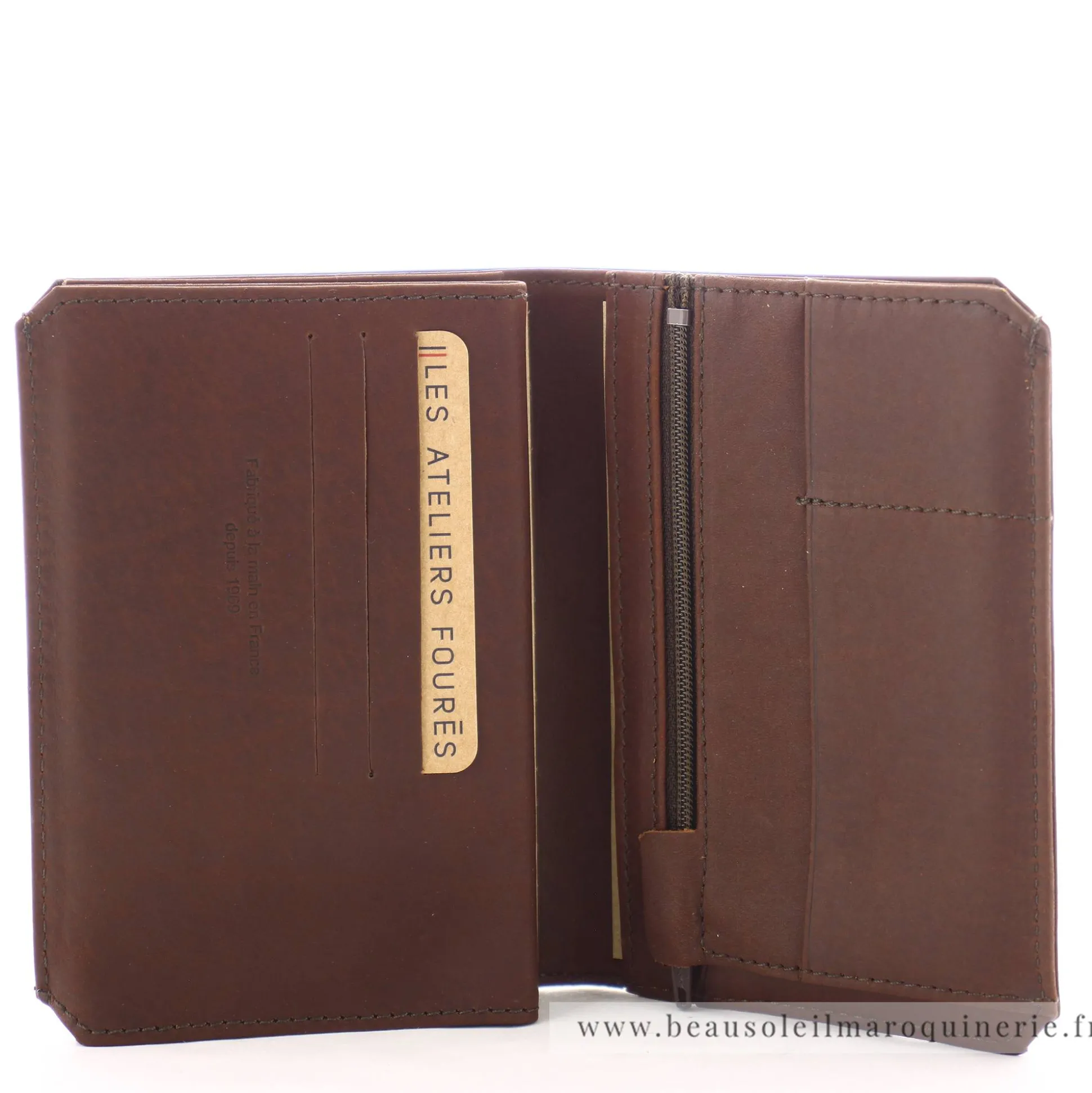Les Ateliers Foures Grand portefeuille Promethee Baroudeur depliant*Homme Portefeuilles Homme