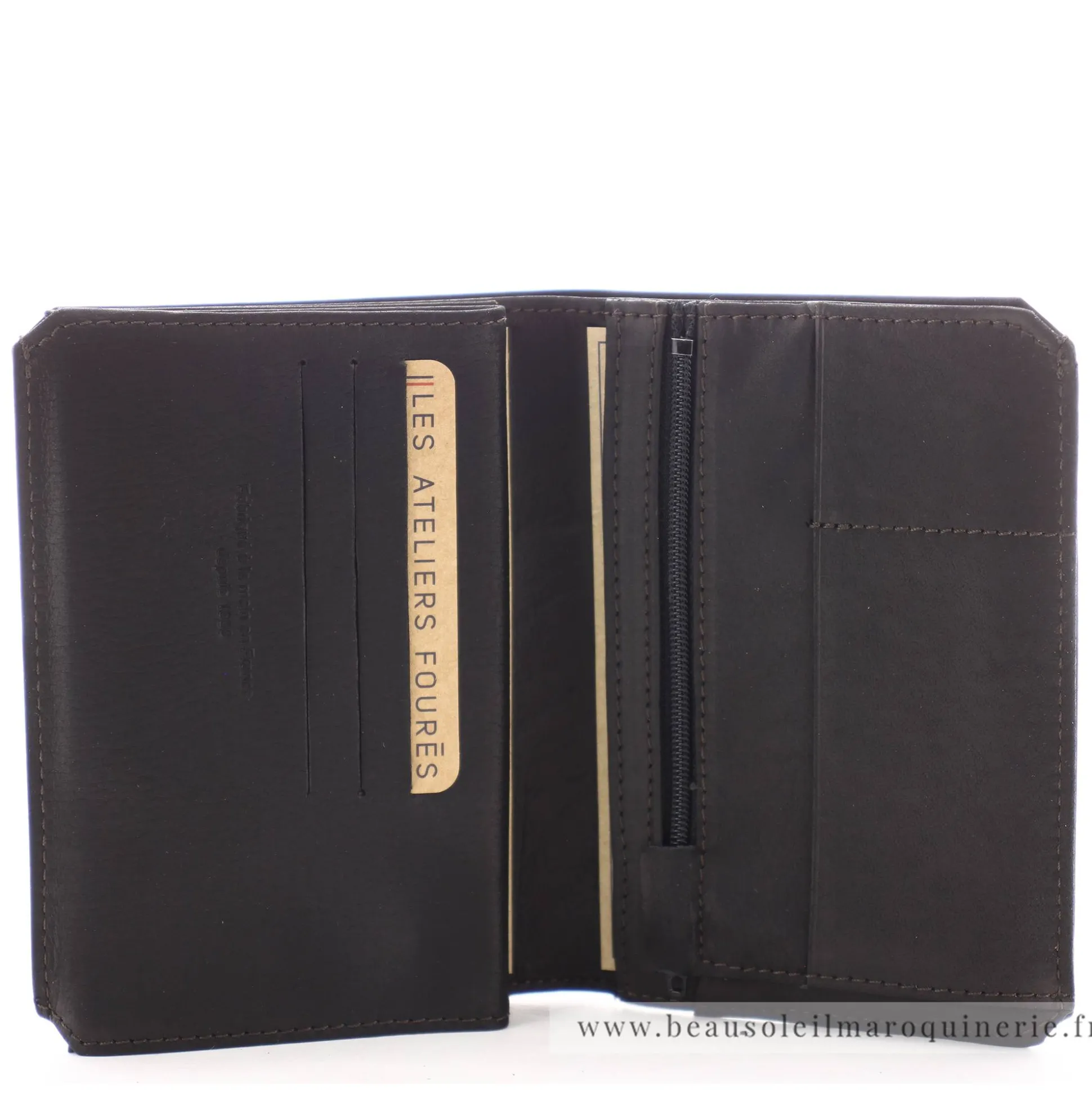 Les Ateliers Foures Grand portefeuille Promethee Baroudeur depliant*Homme Portefeuilles Homme