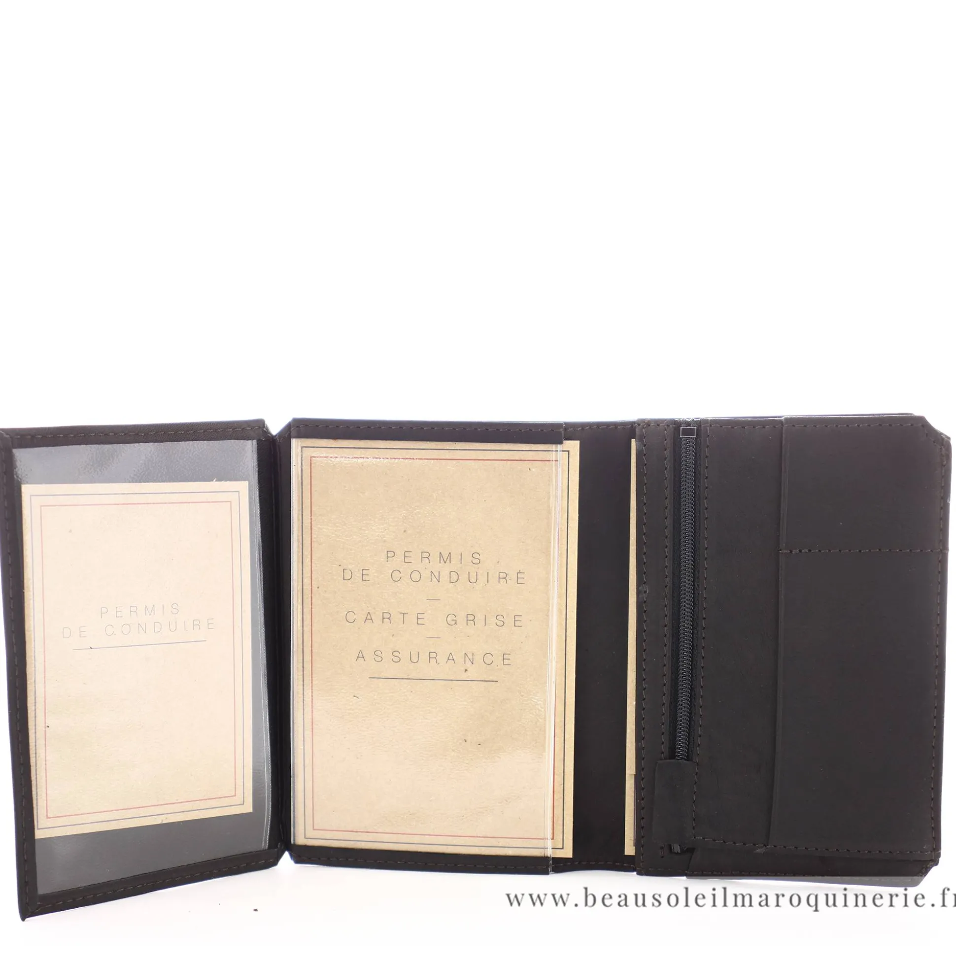 Les Ateliers Foures Grand portefeuille Promethee Baroudeur rabat papiers*Homme Portefeuilles Homme