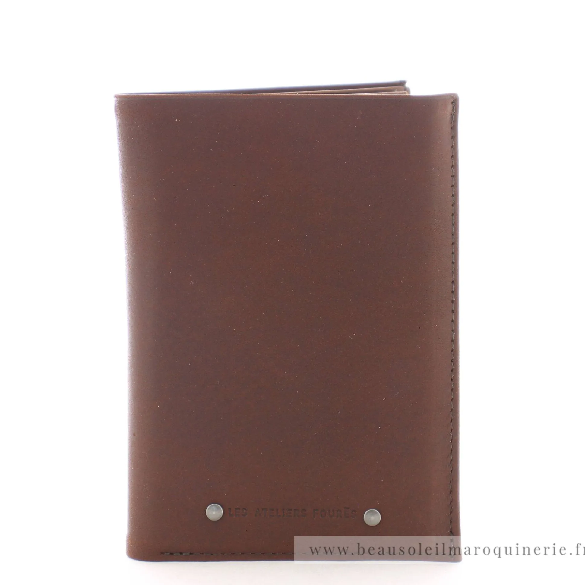 Les Ateliers Foures Grand portefeuille Promethee double rabat Baroudeur*Homme Portefeuilles Homme