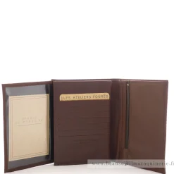 Les Ateliers Foures Grand portefeuille Promethee double rabat Baroudeur*Homme Portefeuilles Homme