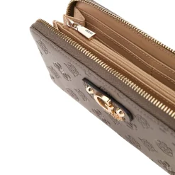 Guess Grand portefeuille zippe Gerty logo 4G*Femme Portefeuilles Femme