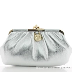 Pourchet Grand porte-monnaie bourse cuir d'agneau*Femme Porte-Monnaie Femme