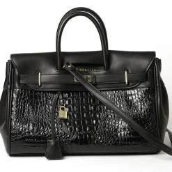 Mac Douglas Grand sac a main facon croco Pyla Meryl S*Femme Sacs À Main