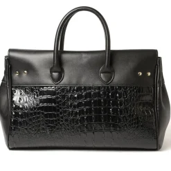 Mac Douglas Grand sac a main facon croco Pyla Meryl S*Femme Sacs À Main