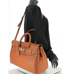 Mac Douglas Grand sac a main Pyla Romy cuir graine S*Femme Sacs À Main