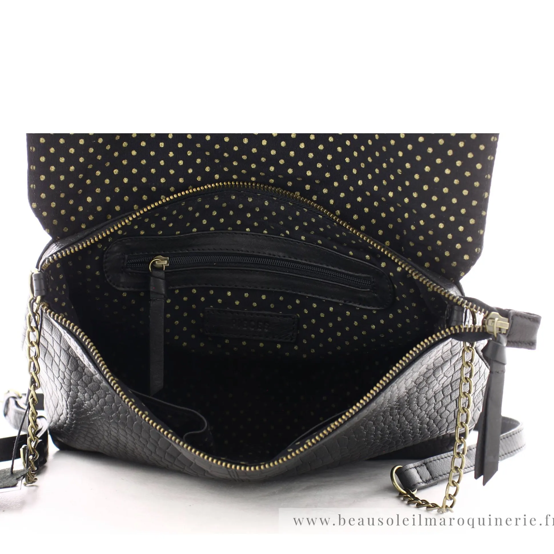 Pieces Grand sac besace Felizia cuir a rabat*Femme Sacs Bandoulière