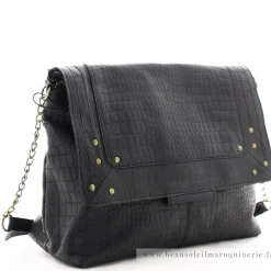 Pieces Grand sac besace Felizia cuir a rabat*Femme Sacs Bandoulière