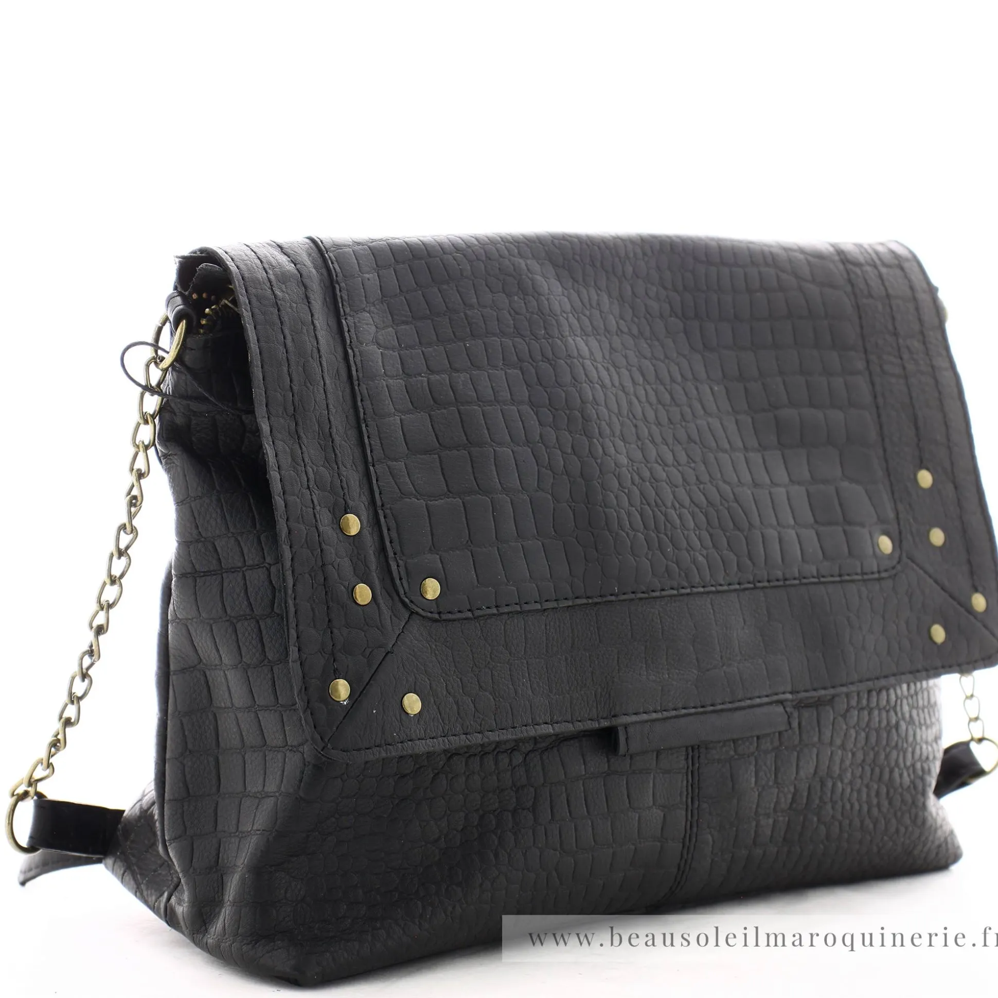 Pieces Grand sac besace Felizia cuir a rabat*Femme Sacs Bandoulière