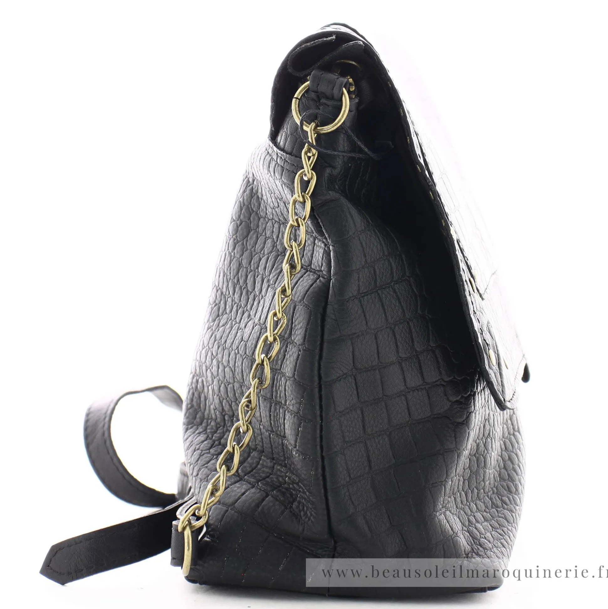 Pieces Grand sac besace Felizia cuir a rabat*Femme Sacs Bandoulière