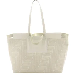 Lancel Grand sac cabas L Camille jacquard et cuir*Femme Sacs Cabas