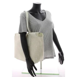Lancel Grand sac cabas L Camille jacquard et cuir*Femme Sacs Cabas