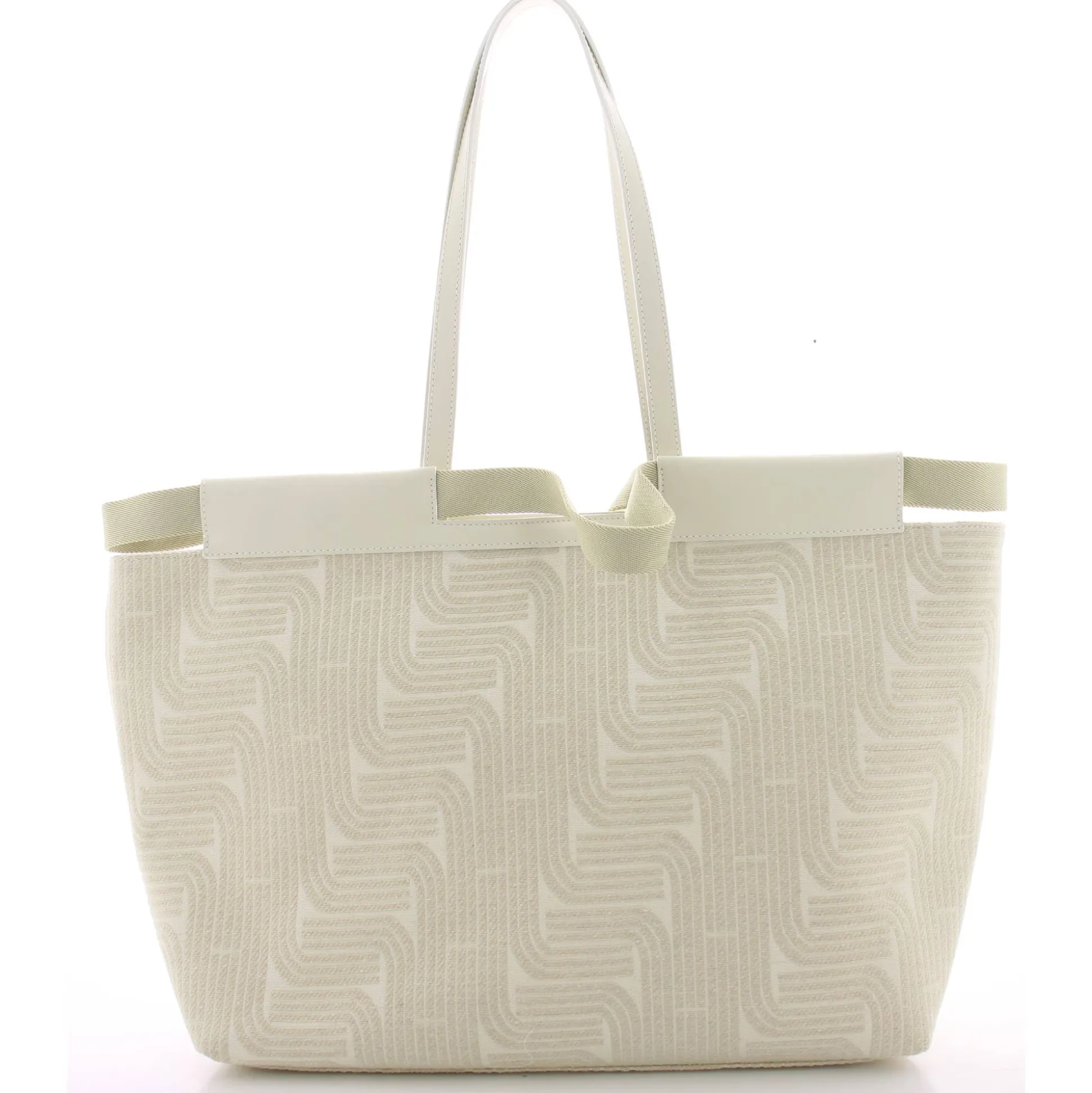 Lancel Grand sac cabas L Camille jacquard et cuir*Femme Sacs Cabas
