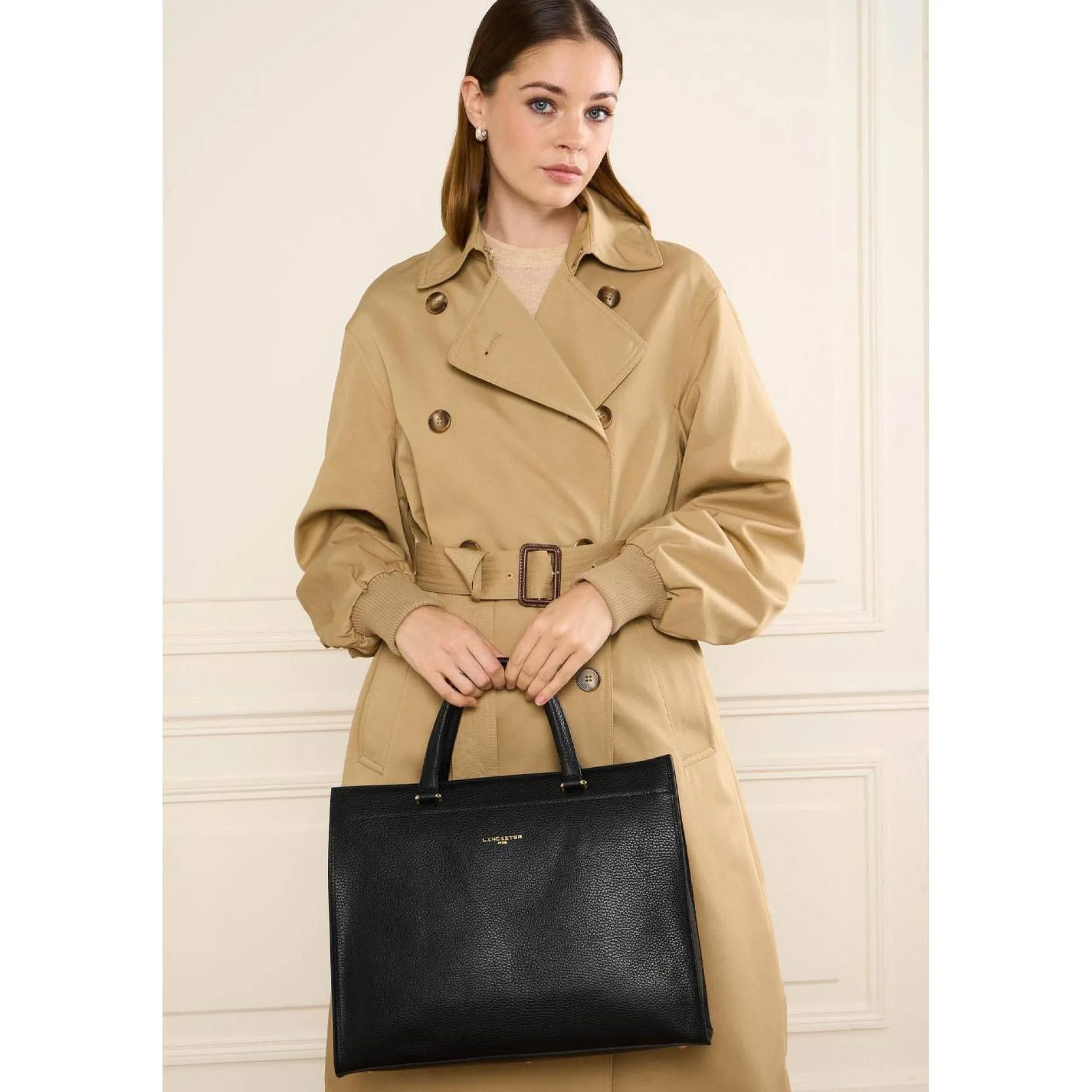 Lancaster Grand sac cabas L Foulonne Double*Femme Sacs Cabas