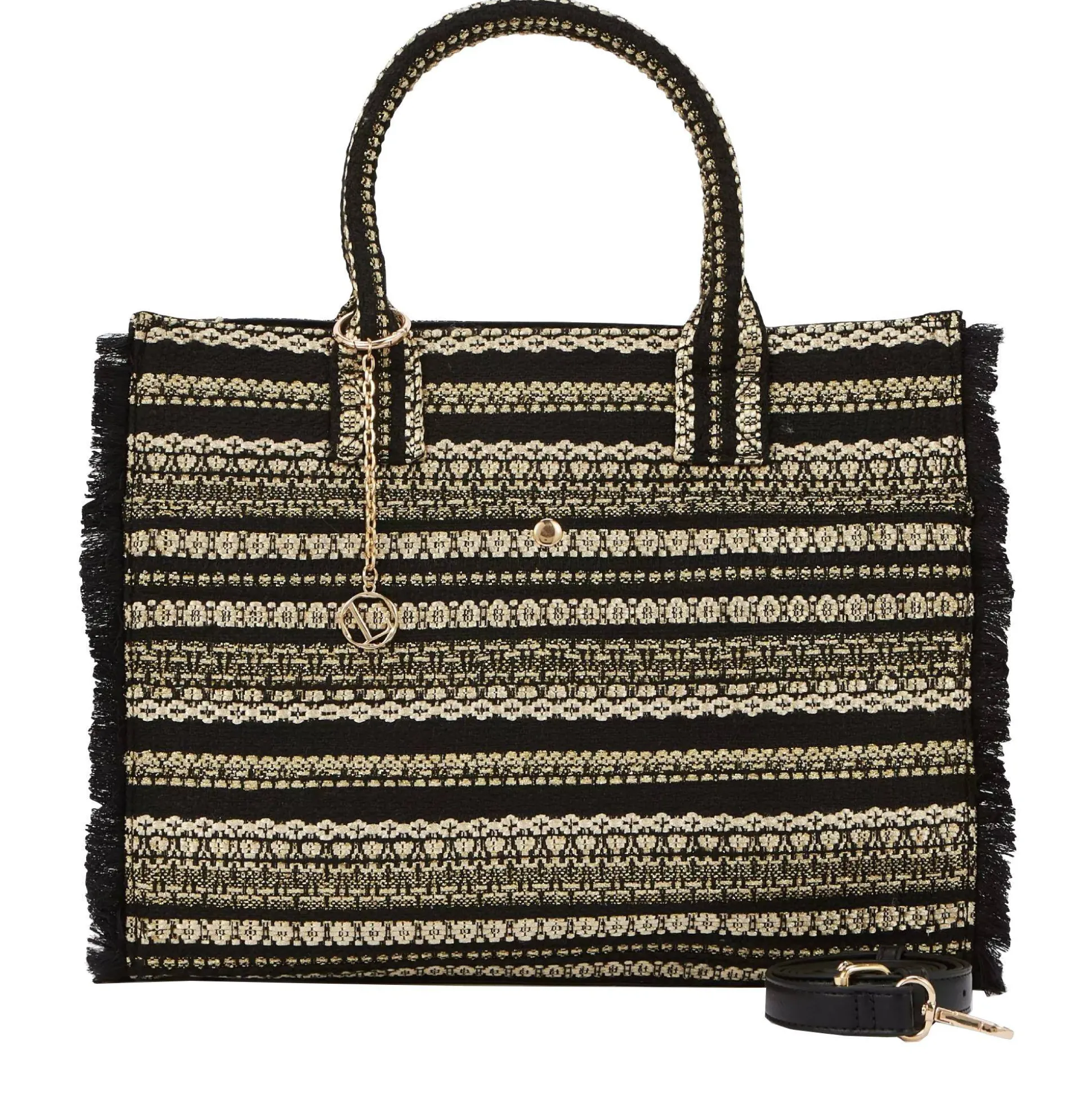 Lollipops Grand sac cabas L Nocciolato effet tweed*Femme Sacs À Main