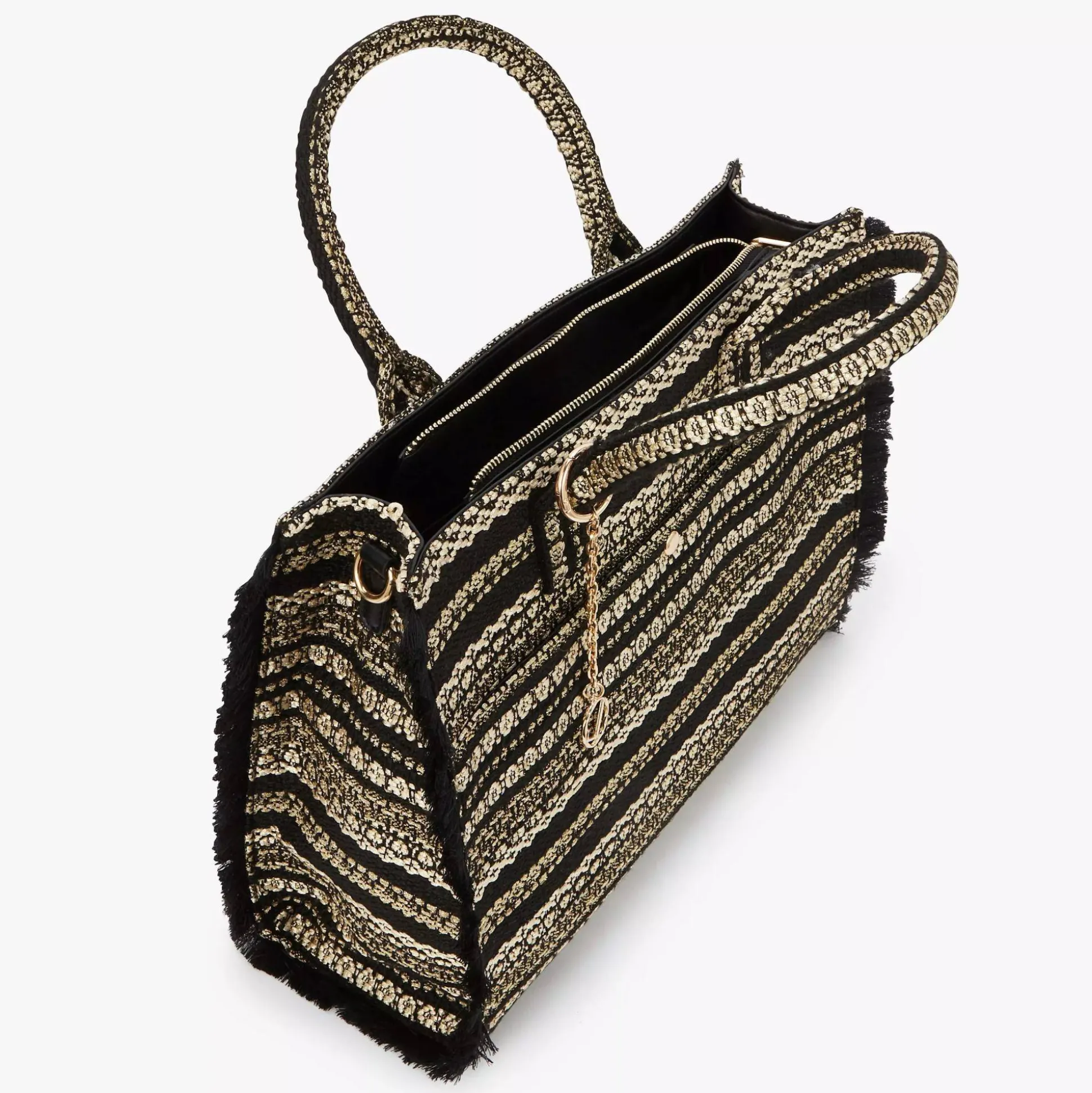 Lollipops Grand sac cabas L Nocciolato effet tweed*Femme Sacs À Main