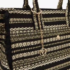 Lollipops Grand sac cabas L Nocciolato effet tweed*Femme Sacs À Main