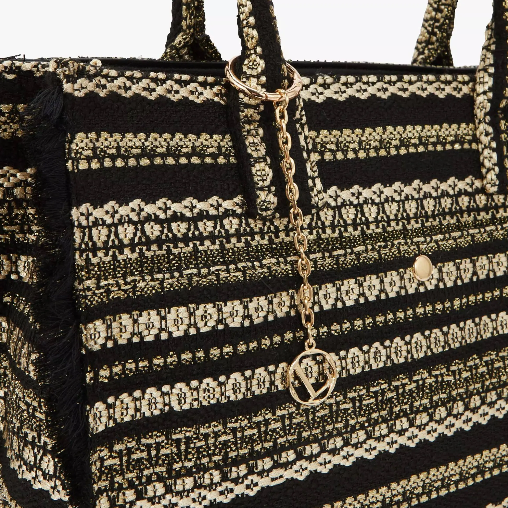 Lollipops Grand sac cabas L Nocciolato effet tweed*Femme Sacs À Main