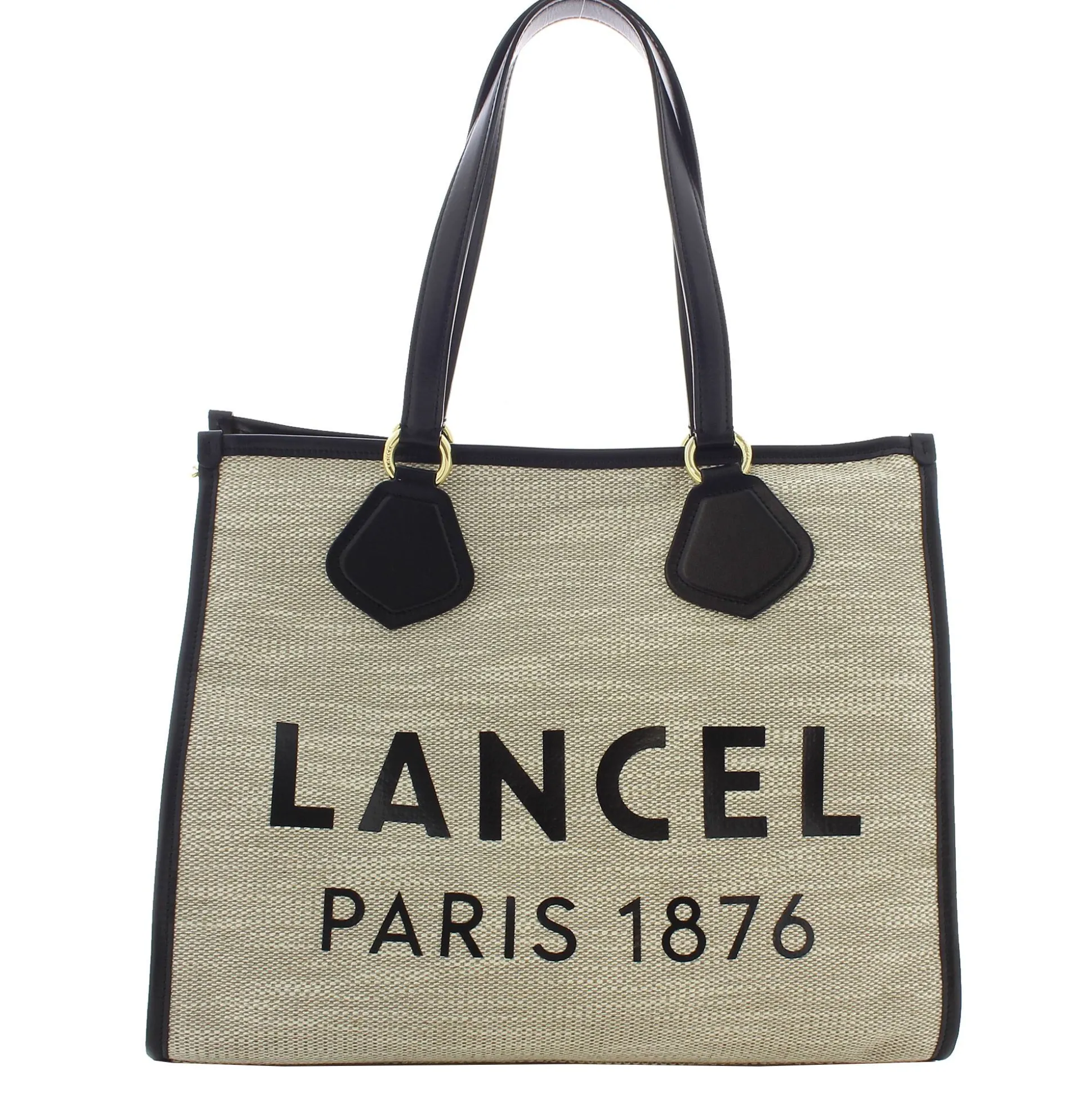 Lancel Grand sac cabas zippe L Summer Tote en jute*Femme Sacs Cabas
