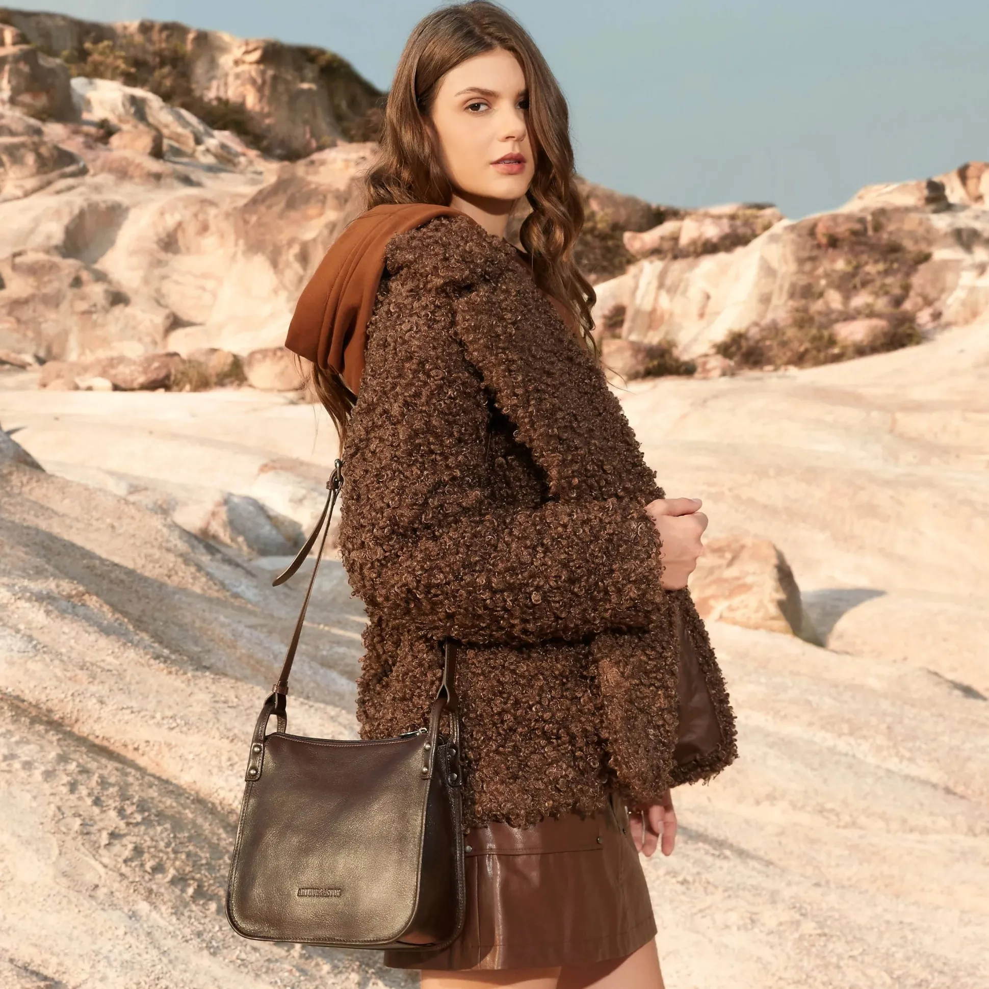 Arthur Aston Grand sac Edith porte travers en cuir*Femme Sacs Bandoulière