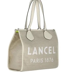 Lancel Grand sac Summer Tote L toile de jute*Femme Sacs Cabas