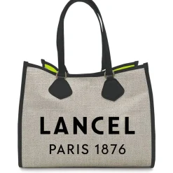 Lancel Grand sac Summer Tote L toile de jute*Femme Sacs Cabas
