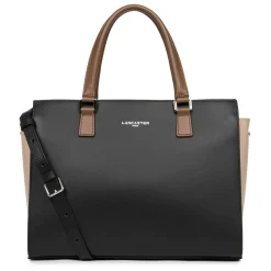 Lancaster Grand sac trapeze cuir lisse Smooth Made in France*Femme Sacs À Main