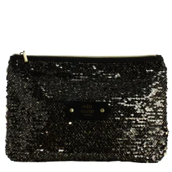 Mila Louise Grande pochette zippee a sequins SC7*Femme Pochettes