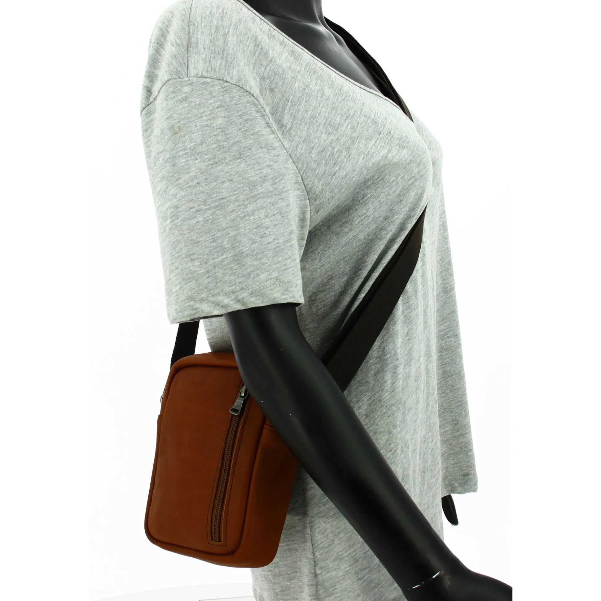 Les Ateliers Foures Mini pochette Ceos Baroudeur en cuir*Homme Petites Sacoches Homme