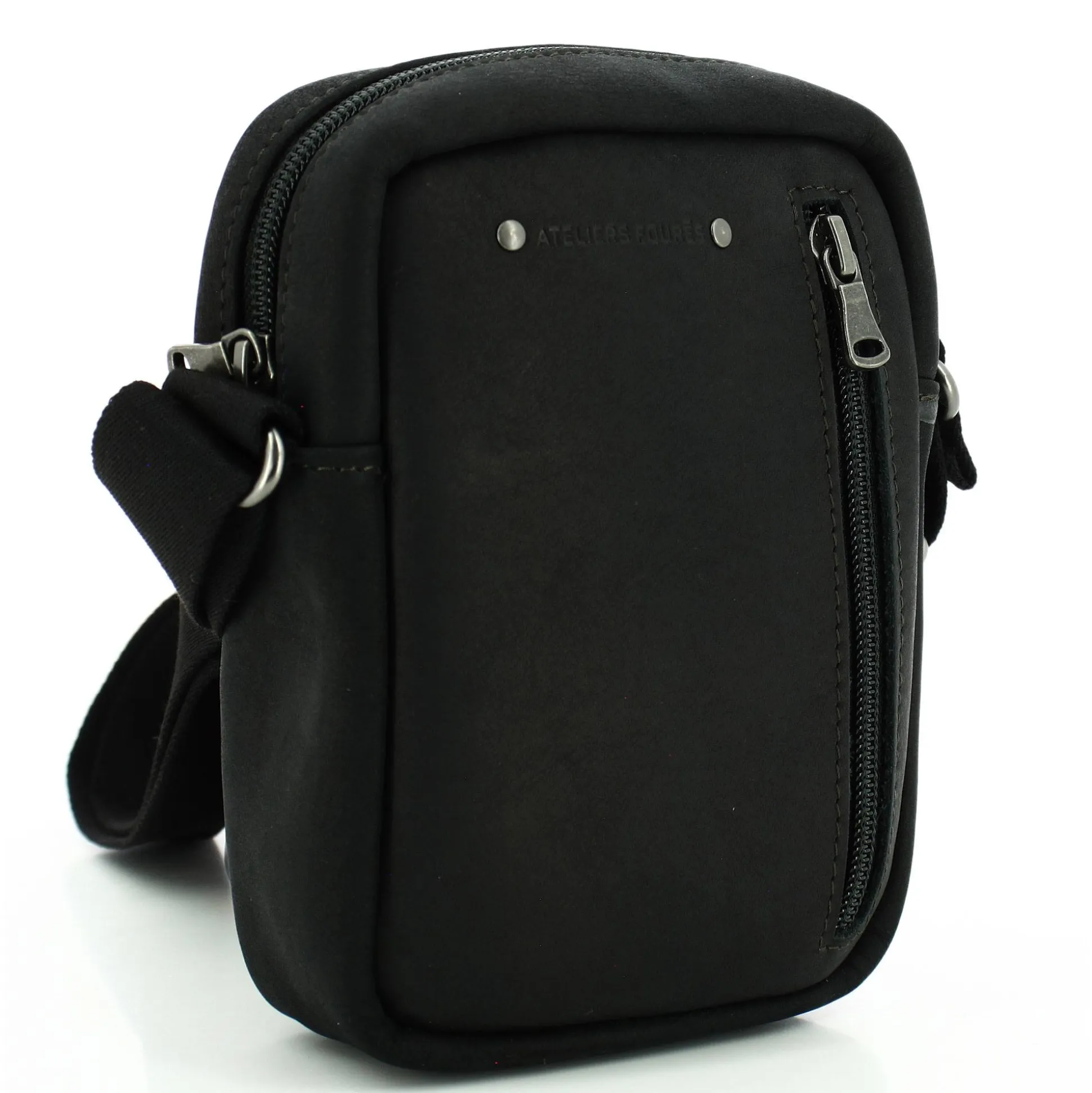 Les Ateliers Foures Mini pochette Ceos Baroudeur en cuir*Homme Petites Sacoches Homme