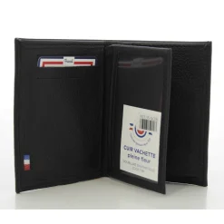 Frandi Mini portefeuille en cuir de vachette graine*Homme Portefeuilles Homme