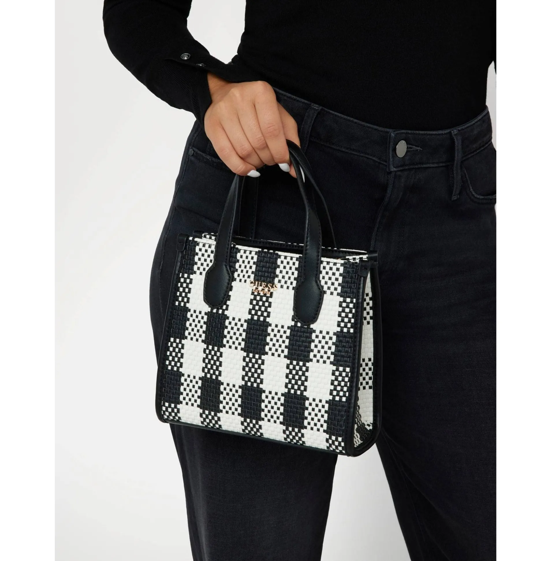 Guess Mini sac a main Silvana imprime vichy*Femme Sacs À Main
